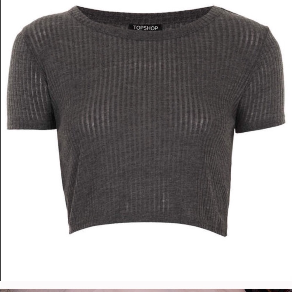Topshop Grey CropTop